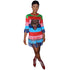Colorful Stripped Sequins Fringe Tiger Shirt Dress #Stripe #Sequins #Fringe #Loved