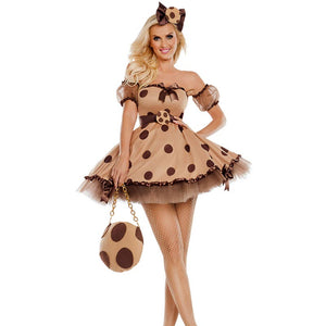Women Sexy Waitress Outfit #Brown #Sexy Waitress Outfit SA-BLL1169 Sexy Costumes and French Maid by Sexy Affordable Clothing
