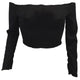 Fashion Off Shoulder Wrapped Bodycon Shirt Tops #Black #Off Shoulder #Wrapped SA-BLL699-1 Women's Clothes and Blouses & Tops by Sexy Affordable Clothing