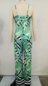 Holiday Leaf Printed Straps Jumpsuits #Printed #Straps SA-BLL55528-1 Women's Clothes and Jumpsuits & Rompers by Sexy Affordable Clothing