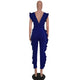 Open Back Ruffled Sleeveless Belted Jumpsuit #Sleeveless #Ruffled SA-BLL55569-2 Women's Clothes and Jumpsuits & Rompers by Sexy Affordable Clothing