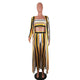 Casual Striped Yellow Qmilch Pants Set w/Jacket #Strapless #Printed #Striped #Three Pieces SA-BLL2698 Sexy Clubwear and Pant Sets by Sexy Affordable Clothing