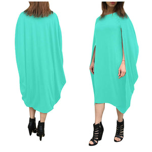 Autumn Bat Sleeve Midi Dress #Midi Dress #Green SA-BLL362058-2 Fashion Dresses and Midi Dress by Sexy Affordable Clothing