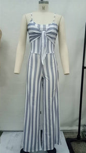 Sexy Straps Striped Wide Jumpsuit #Striped #Straps SA-BLL55485-3 Women's Clothes and Jumpsuits & Rompers by Sexy Affordable Clothing