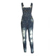 Washing Out Ripped Denim Bib Pants with Beads #Jumpsuit #Sling SA-BLL55430 Women's Clothes and Jumpsuits & Rompers by Sexy Affordable Clothing