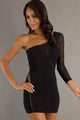 Short One Shoulder Black Dress  SA-BLL2245-1 Fashion Dresses and Bodycon Dresses by Sexy Affordable Clothing