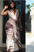 Bandage Sleeveless Maxi Dress