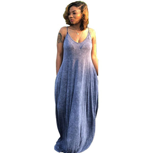 Straps Pocketed Casual Maxi Dress #Straps #Pockets SA-BLL51455-1 Fashion Dresses and Maxi Dresses by Sexy Affordable Clothing