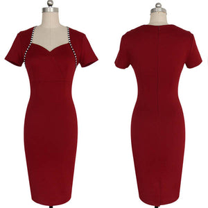 Sexy Vintage Retro Pinup Casual Party Pencil Sheath Dress  SA-BLL36118-1 Fashion Dresses and Midi Dress by Sexy Affordable Clothing