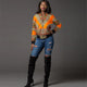 Dashiki Bomber Jacket #Top #Orange SA-BLL603-5 Women's Clothes and Blouses & Tops by Sexy Affordable Clothing