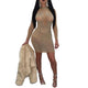 Natalie Rhinestone Mini Dress #Bodycon Dress #Mini Dress #Beige SA-BLL2172-3 Fashion Dresses and Mini Dresses by Sexy Affordable Clothing