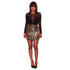 Terez Black Rose Gold Sequin Mesh Dress #Mini Dress #Black