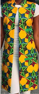 Africal Sleeveless Colors Long Jacket for Women  SA-BLL489 Women's Clothes and Blouses & Tops by Sexy Affordable Clothing