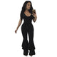 Backless Belt Jumpsuit #Jumpsuit #Black SA-BLL55361 Women's Clothes and Jumpsuits & Rompers by Sexy Affordable Clothing