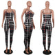 Lattice Straps Colorful Checks Jumpsuit #Straps #Lattice SA-BLL55516-4 Women's Clothes and Jumpsuits & Rompers by Sexy Affordable Clothing