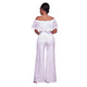 Clarisse White Embroidery Ruffle Top Strapless Jumpsuit #White #Jumpsuits SA-BLL55346-1 Women's Clothes and Jumpsuits & Rompers by Sexy Affordable Clothing