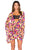 Colorful Leaves Print V Neck Summer Beach Cover-upSA-BLL38316 Sexy Swimwear and Cover-Ups & Beach Dresses by Sexy Affordable Clothing