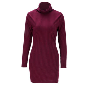 Womens Millie High Neck Mini Bodycon Dress #Long Sleeve #High Neck #Mini Bodycon SA-BLL2206-2 Fashion Dresses and Mini Dresses by Sexy Affordable Clothing