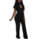 Irene Ruffle Sleeve Cutout Jumpsuit with Wide Leg #Jumpsuit #Black #Ruffle Sleeve #Cut Out SA-BLL55453-3 Women's Clothes and Jumpsuits & Rompers by Sexy Affordable Clothing