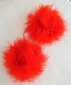 Ladies Sexy Red Feather Pasties Breast Nipple Covers  SA-BLL9751 Sexy Costumes and Christmas Costumes by Sexy Affordable Clothing
