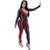 Marbella V Collar Jumpsuit (Black Multi) #Jumpsuit #V Neck #Stripe SA-BLL55256 Women's Clothes and Jumpsuits & Rompers by Sexy Affordable Clothing