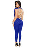 Seldana Blue Pearl Chain Open Back Jumpsuit #Jumpsuit #Blue SA-BLL55320-3 Women's Clothes and Jumpsuits & Rompers by Sexy Affordable Clothing