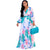 Long Sleeve Maxi Chiffon Wrap Dress #V Neck #Long Sleeve #Flower Print SA-BLL5067-1 Fashion Dresses and Maxi Dresses by Sexy Affordable Clothing
