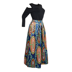 African Print Thicken Long Sleeve Blouse and Long Skirt #Long Sleeve #Two Piece #Print #Dashiki #African SA-BLL2435-5 Sexy Clubwear and Skirt Sets by Sexy Affordable Clothing