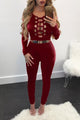 High Waist Jumpsuit  SA-BLL55276-4 Women's Clothes and Jumpsuits & Rompers by Sexy Affordable Clothing