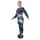 Printed Black Two-piece Pants Set #Long Sleeve #Two Piece #Printed SA-BLL2677 Sexy Clubwear and Pant Sets by Sexy Affordable Clothing
