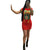 Cartoon Fashion Flounced Sleeves Mini Dress #Ruffles #Round Neck #Cartoon SA-BLL282527-3 Fashion Dresses and Mini Dresses by Sexy Affordable Clothing