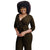 Deep-V Pearl Striped Cropped Sleeve Jumpsuit #V-Neck #Striped SA-BLL55618-1 Women's Clothes and Jumpsuits & Rompers by Sexy Affordable Clothing