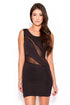 Mesh Insert Bodycon Dress