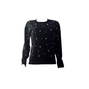 Pearl Overload Top #Black SA-BLL672 Women's Clothes and Blouses & Tops by Sexy Affordable Clothing