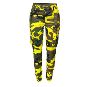 Camouflage Multi-pocket Slim Pants #Camo #Slim SA-BLL700-4 Women's Clothes and Pants and Shorts by Sexy Affordable Clothing