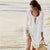 Cotton Loose Bikini Beach Blouse #Beach Dress #White #Blouse SA-BLL3746-1 Sexy Swimwear and Cover-Ups & Beach Dresses by Sexy Affordable Clothing