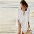 Cotton Loose Bikini Beach Blouse #Beach Dress #White #Blouse