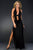 Evening Dress Black lycra material with black sequinsSA-BLL5094 Sexy Lingerie and Gowns & Long Dresses by Sexy Affordable Clothing