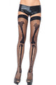 Leg Bone Net Thigh Highs  SA-BLL92239 Leg Wear and Stockings and Pantyhose and Stockings by Sexy Affordable Clothing