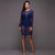Tyra Navy-Blue Mesh Bodysuit Dress #Navy Blue SA-BLL81191 Women's Clothes and Bodysuits by Sexy Affordable Clothing