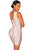 Apricot Lace up One Shoulder Bandage Dress