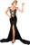 Aristocratic Flowery Paillette Accent Evening Gown