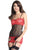 Attacthed Garter Black Red Lace Valentine Chemise