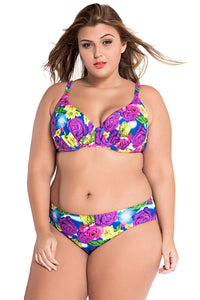 Big Girl Floral Pop Sweetheart Bikini Swimsuit