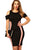 Black Exclusive Bodycon Dress With Drop Shoulders
