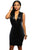 Black Faux Leather Zip Front Bodycon Dress
