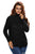 Black High Neck Pullover Side Zipped Sweater Top
