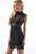 Black Lace Hollow-out Mini Vintage Dress