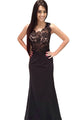 Black Lace Single Shoulder Mermaid Long Evening Dress