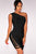 Black Lace up One Shoulder Bandage Dress